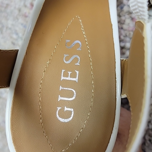 Guess Women's White Vegan Leather Platform Heel Sandals. Sz 7 Florie - Picture 7 of 9